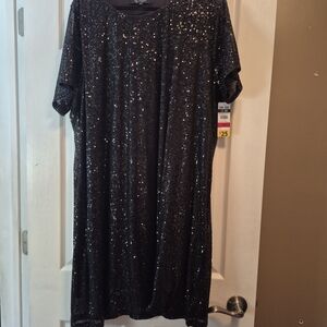 Elegant Black Sequin Dress